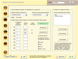 Automatische Konvertierung (Ligaturen)