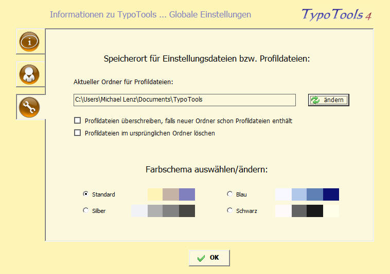 Schriften ersetzen - Dialog